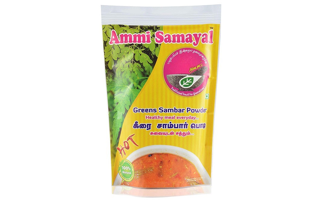 Ammi Samayal Greens Sambar Powder - Hot    Pack  100 grams